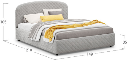 Кровать двуспальная Аллегра 140х200 Модель 1204